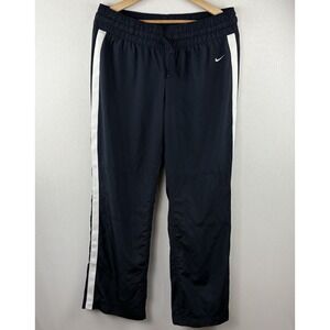 Vintage Nike Track Pants Womens L 12-14  Navy Lined Orange Tag Athletic Dept Y2K